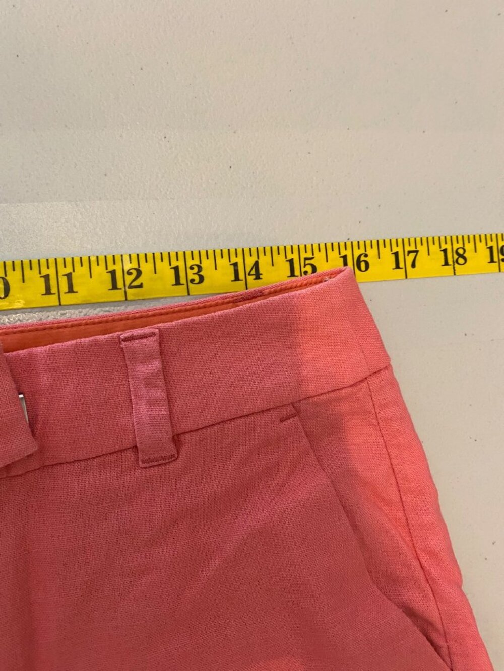 4 pairs J. Crew Scalloped Hem Linen Blend Shorts Green Black Red Coral Size 4 - Picture 7 of 8